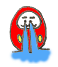 Japanese doll Dharma sticker #5321605
