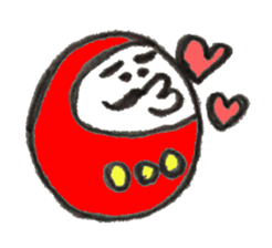 Japanese doll Dharma sticker #5321607