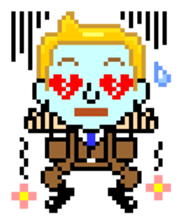 Pixel Art "Emotions of Blonde man" sticker #5321917