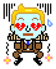 Pixel Art "Emotions of Blonde man" sticker #5321917