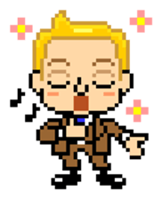 Pixel Art "Emotions of Blonde man" sticker #5321929