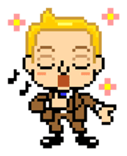 Pixel Art "Emotions of Blonde man" sticker #5321929