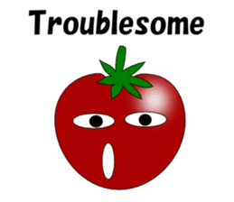 Uzai little tomato English sticker #5322613