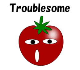 Uzai little tomato English sticker #5322613