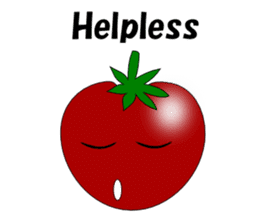 Uzai little tomato English sticker #5322614