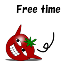 Uzai little tomato English sticker #5322616
