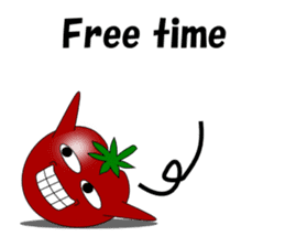 Uzai little tomato English sticker #5322616