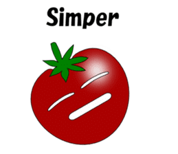 Uzai little tomato English sticker #5322619