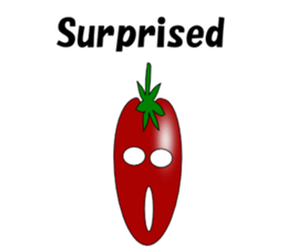 Uzai little tomato English sticker #5322620