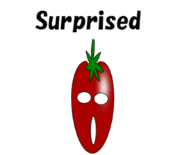Uzai little tomato English sticker #5322620