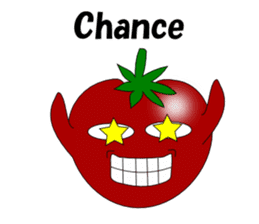 Uzai little tomato English sticker #5322622