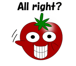Uzai little tomato English sticker #5322623