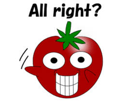 Uzai little tomato English sticker #5322623
