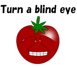 Uzai little tomato English sticker #5322625