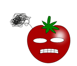 Uzai little tomato English sticker #5322629