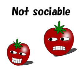 Uzai little tomato English sticker #5322632