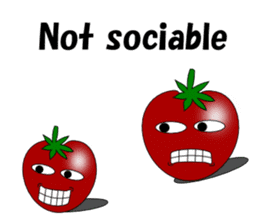 Uzai little tomato English sticker #5322632