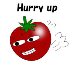 Uzai little tomato English sticker #5322635
