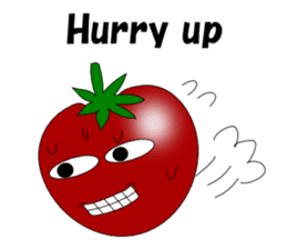 Uzai little tomato English sticker #5322635
