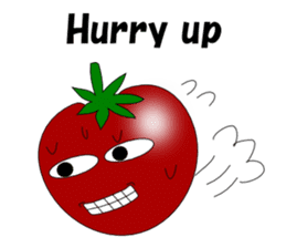 Uzai little tomato English sticker #5322635