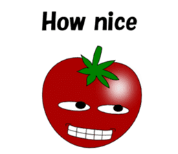 Uzai little tomato English sticker #5322638