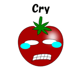Uzai little tomato English sticker #5322640