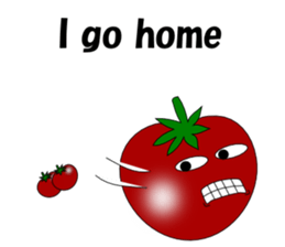 Uzai little tomato English sticker #5322642