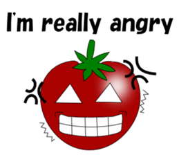 Uzai little tomato English sticker #5322643