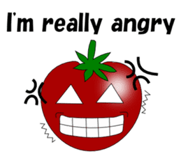 Uzai little tomato English sticker #5322643