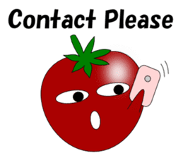 Uzai little tomato English sticker #5322644