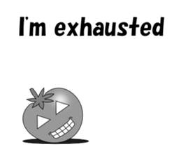 Uzai little tomato English sticker #5322645