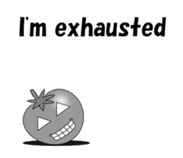 Uzai little tomato English sticker #5322645