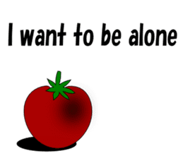 Uzai little tomato English sticker #5322646