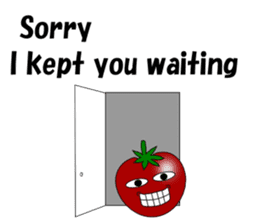Uzai little tomato English sticker #5322647
