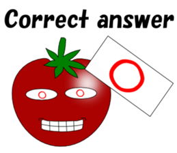 Uzai little tomato English sticker #5322648