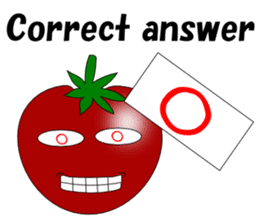 Uzai little tomato English sticker #5322648