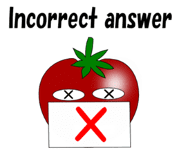 Uzai little tomato English sticker #5322649