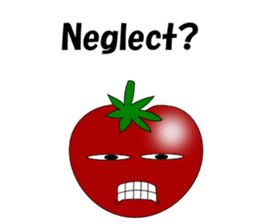 Uzai little tomato English sticker #5322650