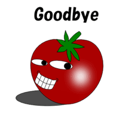 Uzai little tomato English sticker #5322651