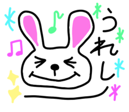the lazy rabbit Pyon sticker #5322896