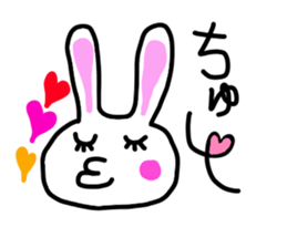 the lazy rabbit Pyon sticker #5322898