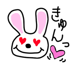 the lazy rabbit Pyon sticker #5322900