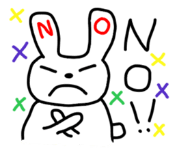 the lazy rabbit Pyon sticker #5322903