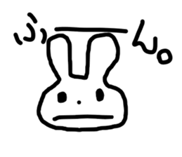 the lazy rabbit Pyon sticker #5322909