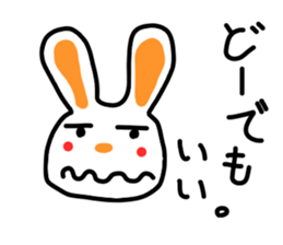 the lazy rabbit Pyon sticker #5322910