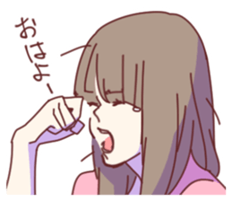 Daily Life of the couple, Female version sticker #5323253