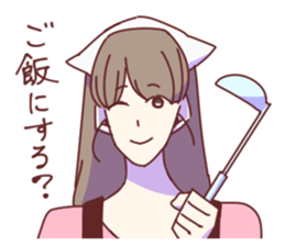 Daily Life of the couple, Female version sticker #5323265