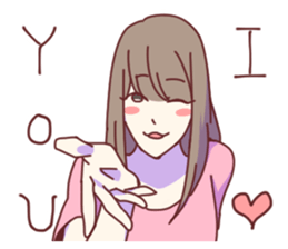 Daily Life of the couple, Female version sticker #5323267