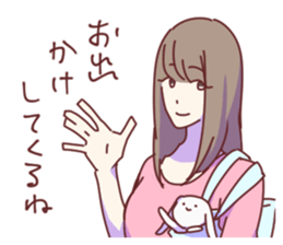 Daily Life of the couple, Female version sticker #5323270