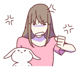 Daily Life of the couple, Female version sticker #5323273